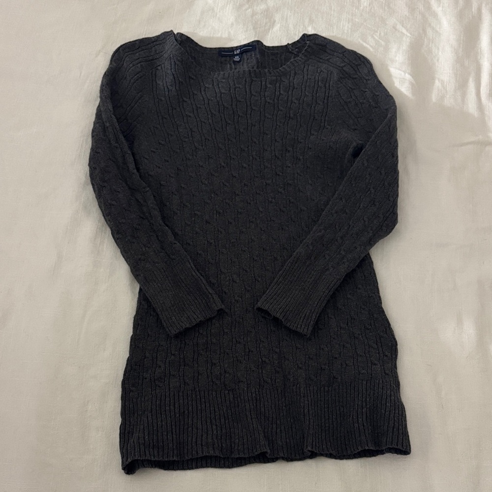 GAP Charcoal Cable Knit Sweater